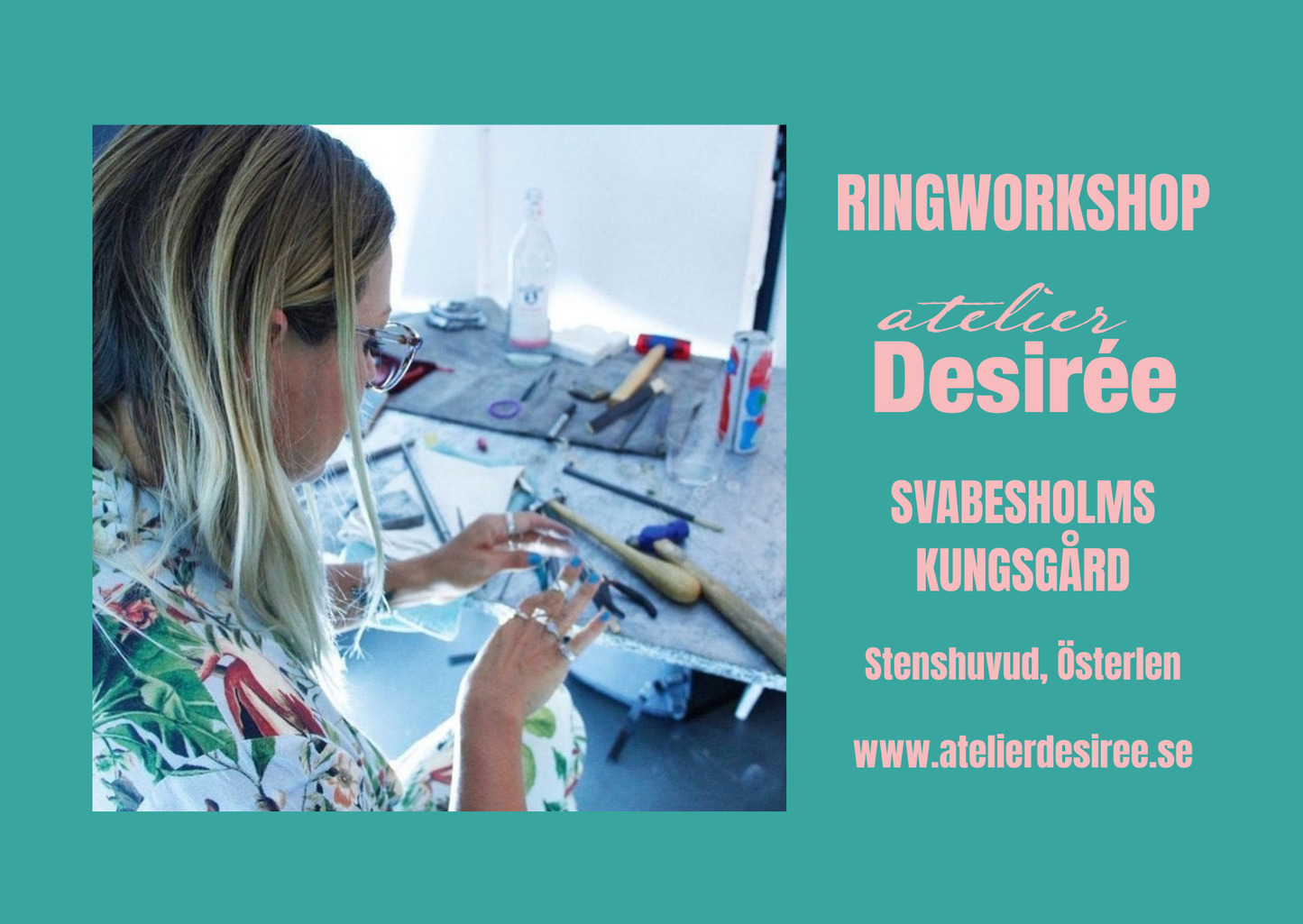 silversmith workshop SVABESHOLMS KUNGSGÅRD, österlen, kivik, sweden