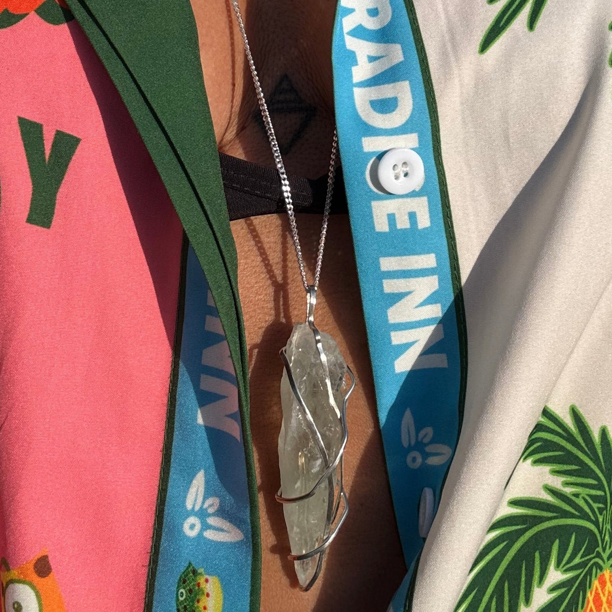 GREEN AMETHYST NECKLACE