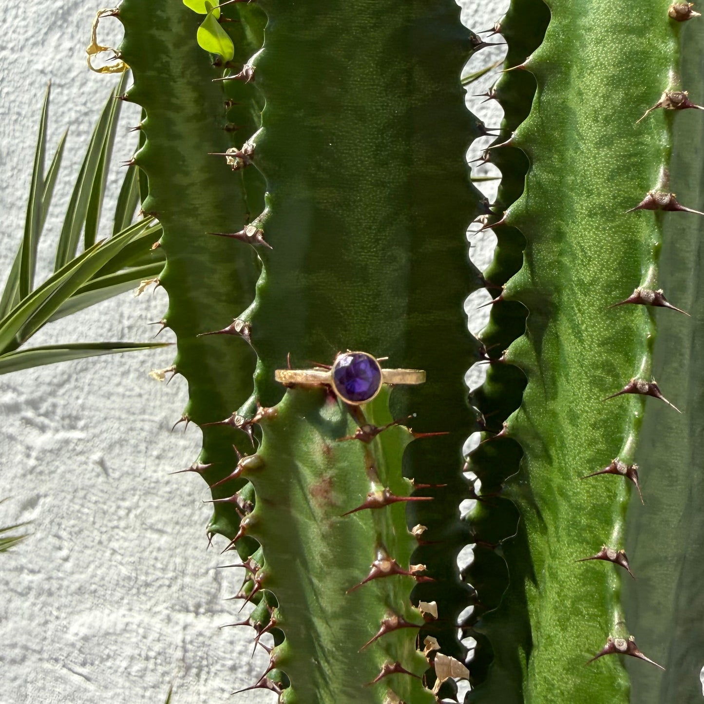 18K GOLD AMETHYST