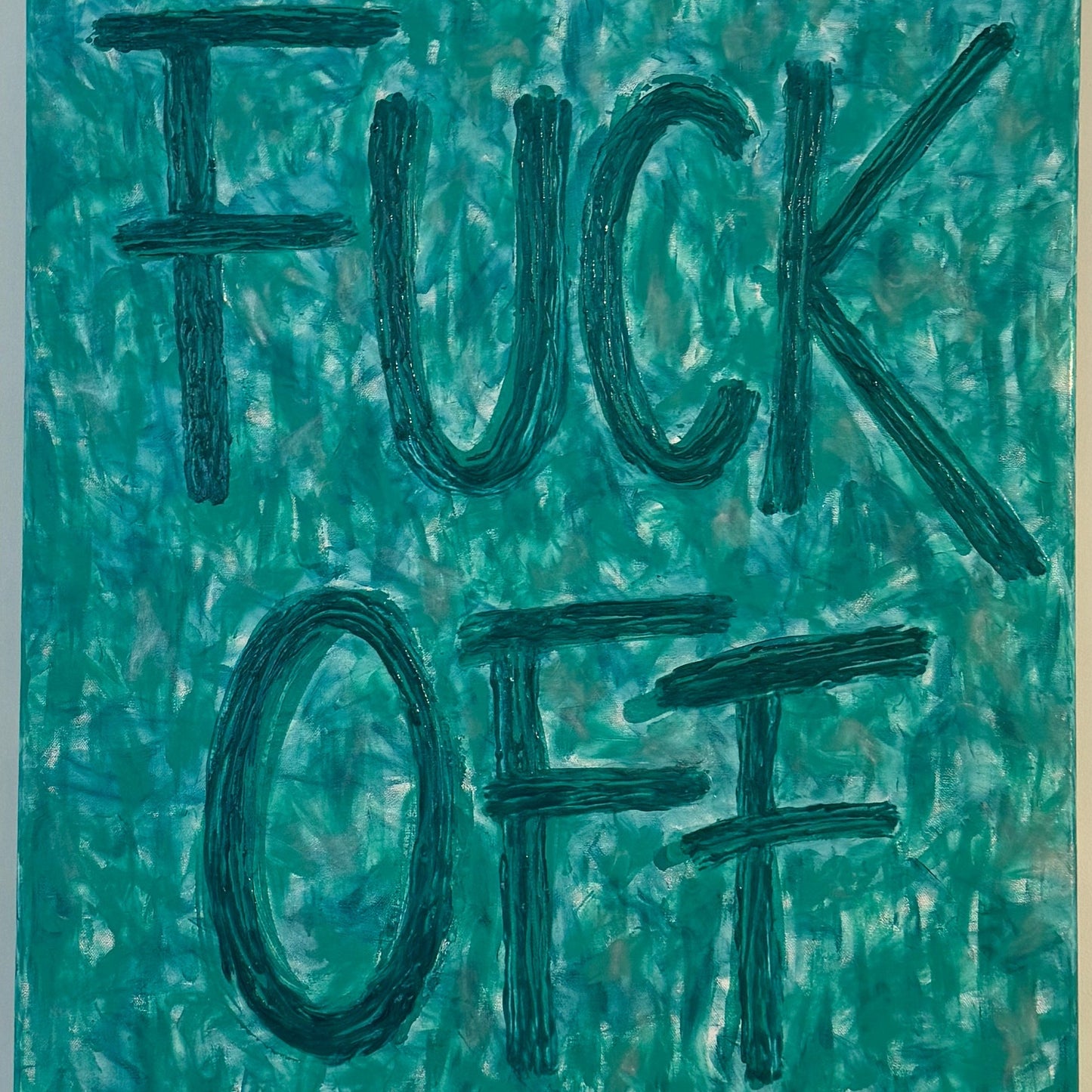 FUCK OFF (turquoise)