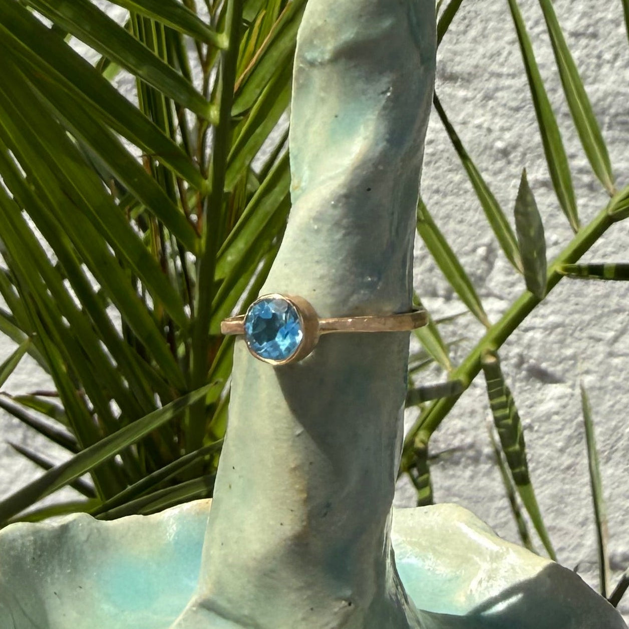 18K GOLD TOPAZ PARAIBA