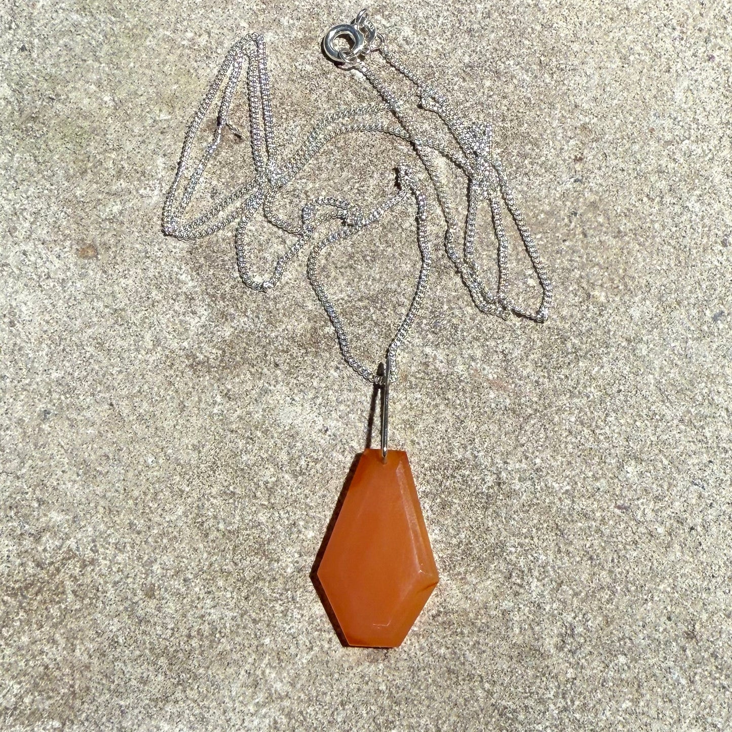 sardonyx silver necklace
