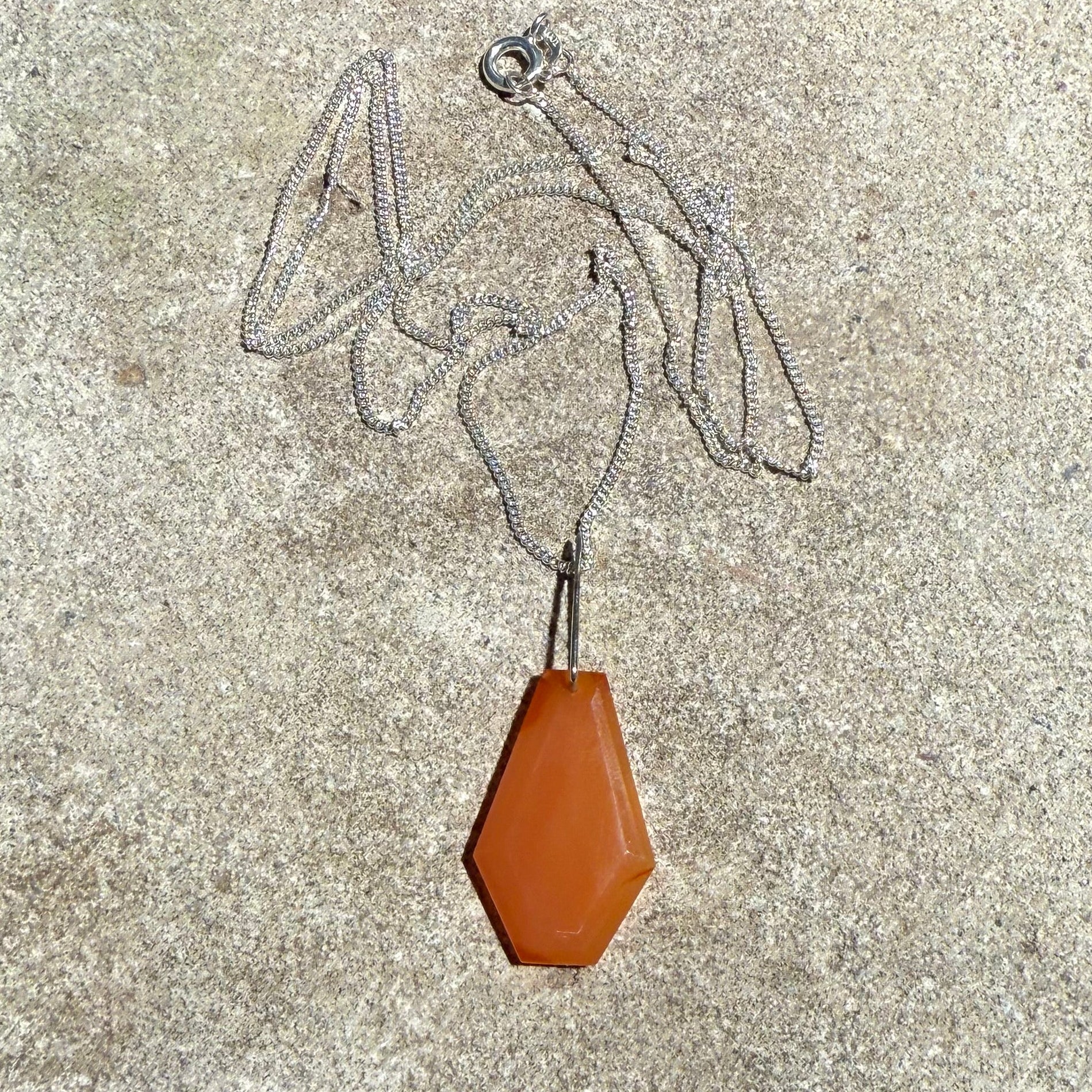 sardonyx silver necklace