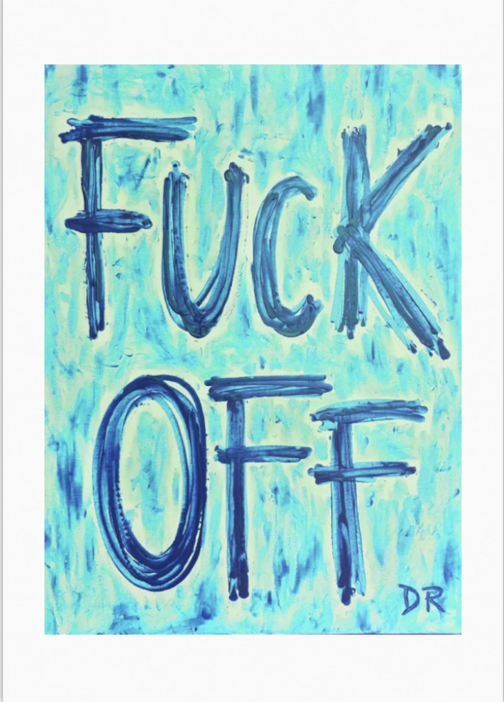 FUCK OFF (turquoise)