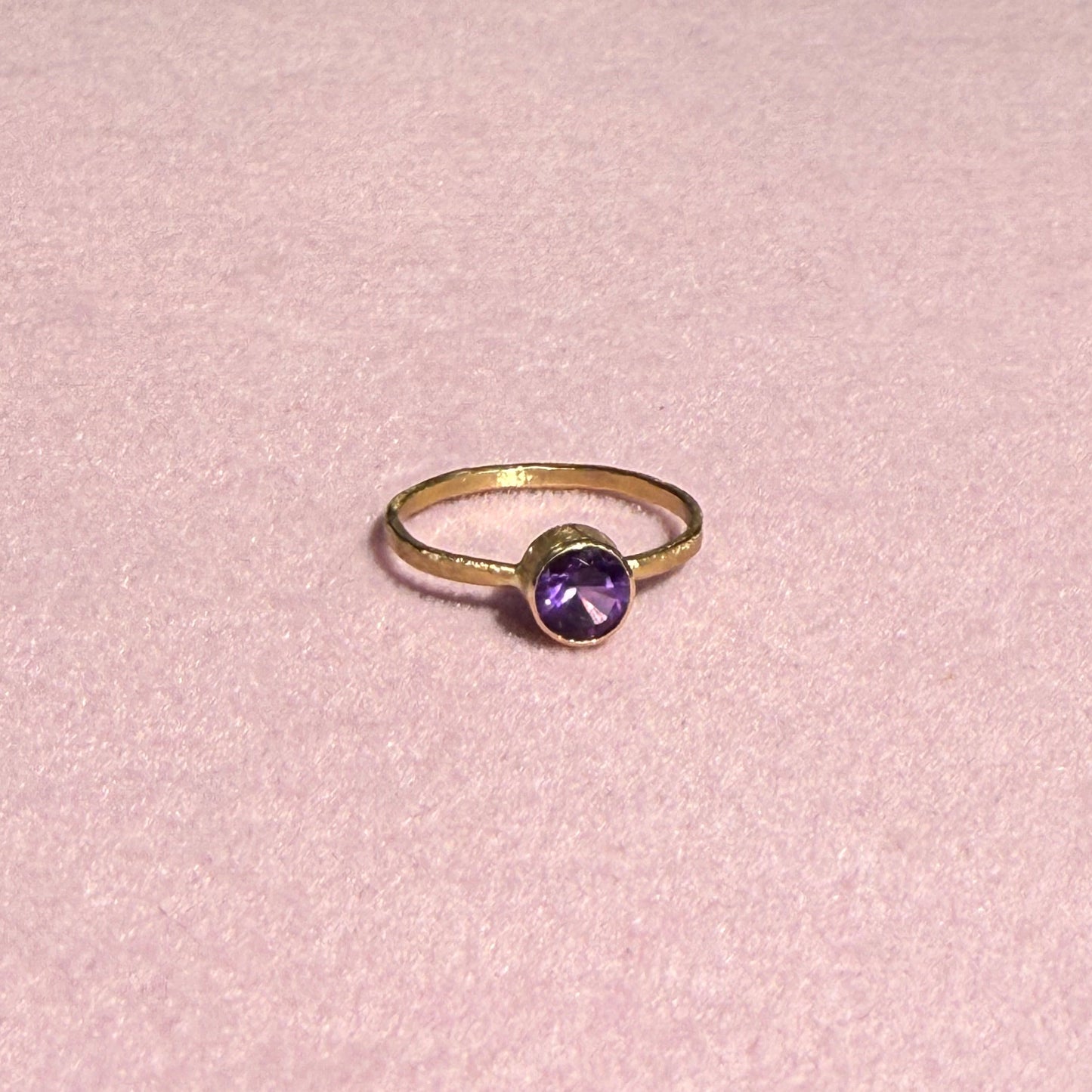 18K GOLD AMETHYST