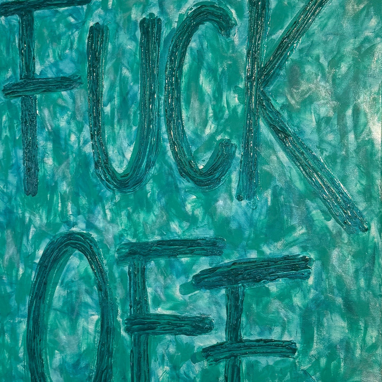 FUCK OFF (turquoise)