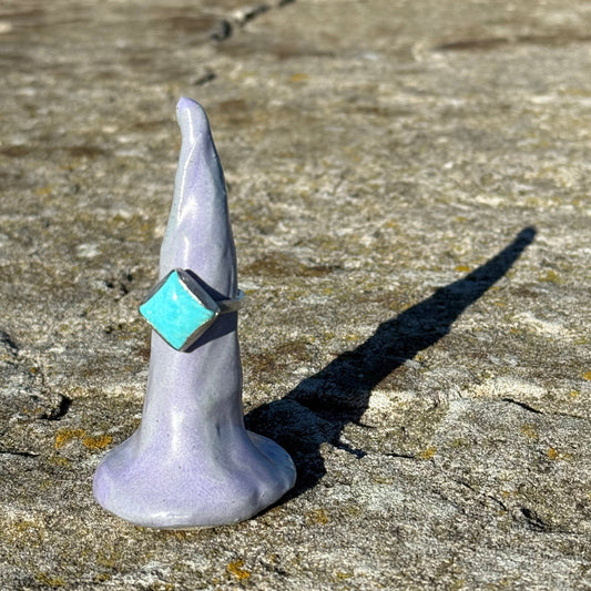 ring cone on a texturen stone surface