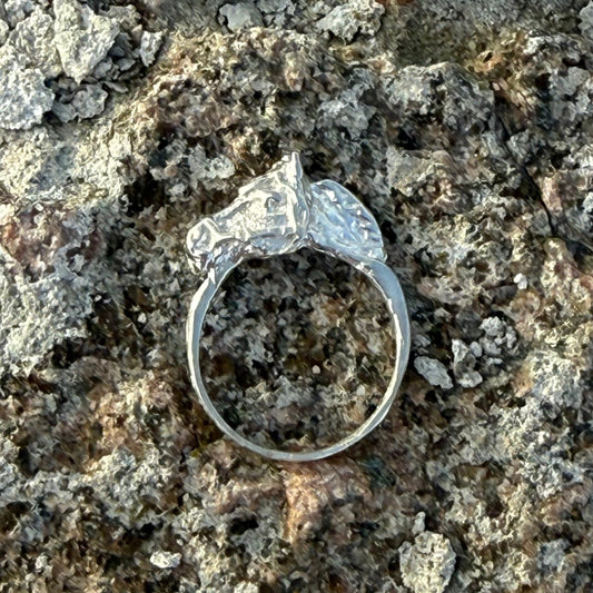 SILVER HORSE RING