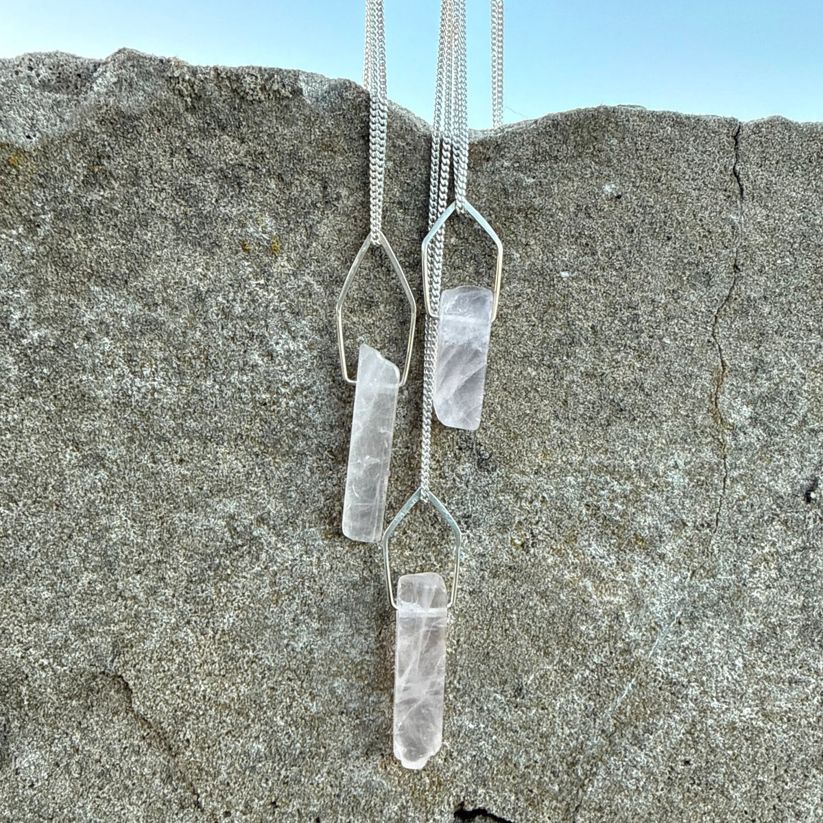 ROSE QUARTZ pendants