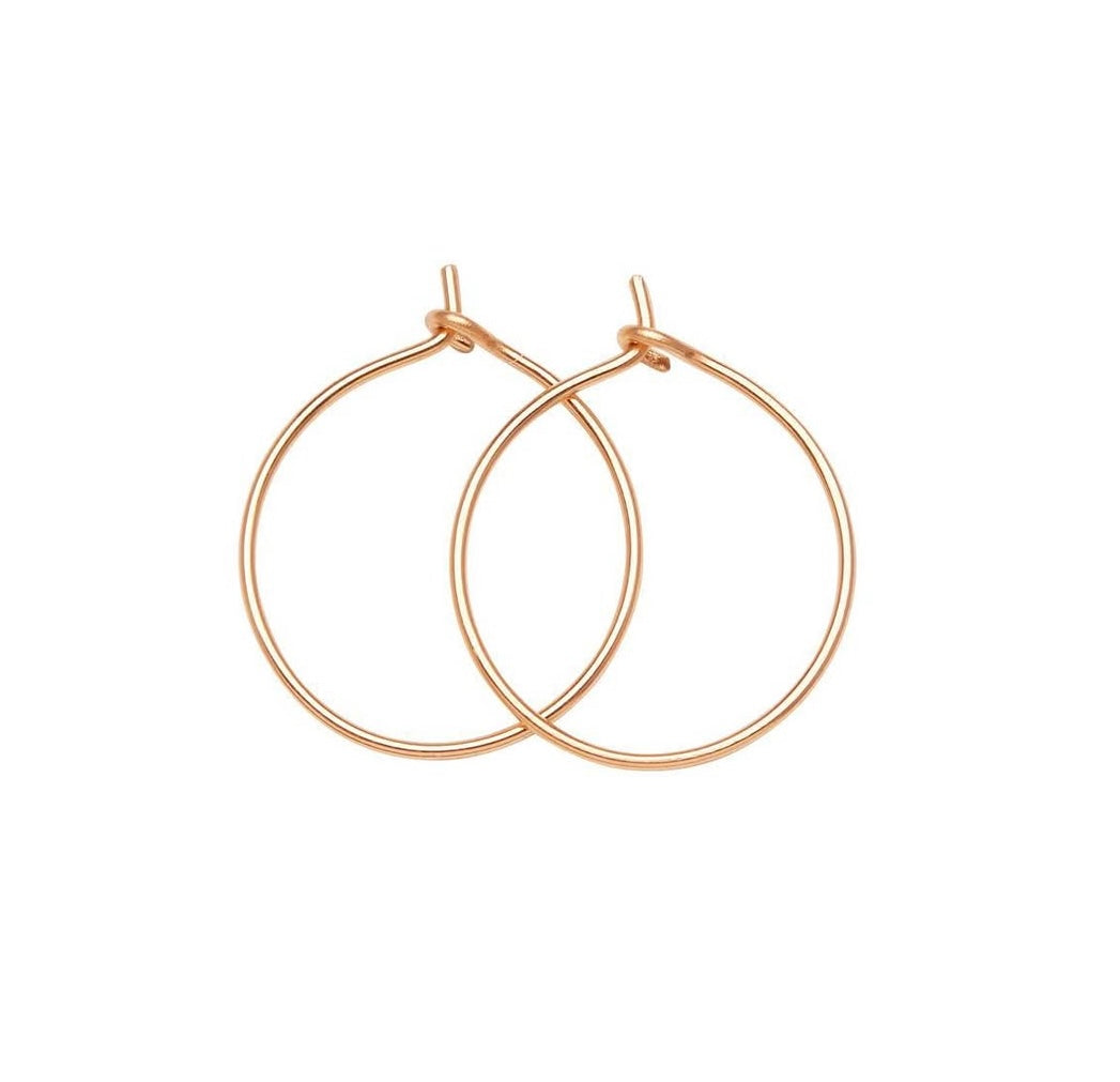 18k GOLD HOOPS XS-XL