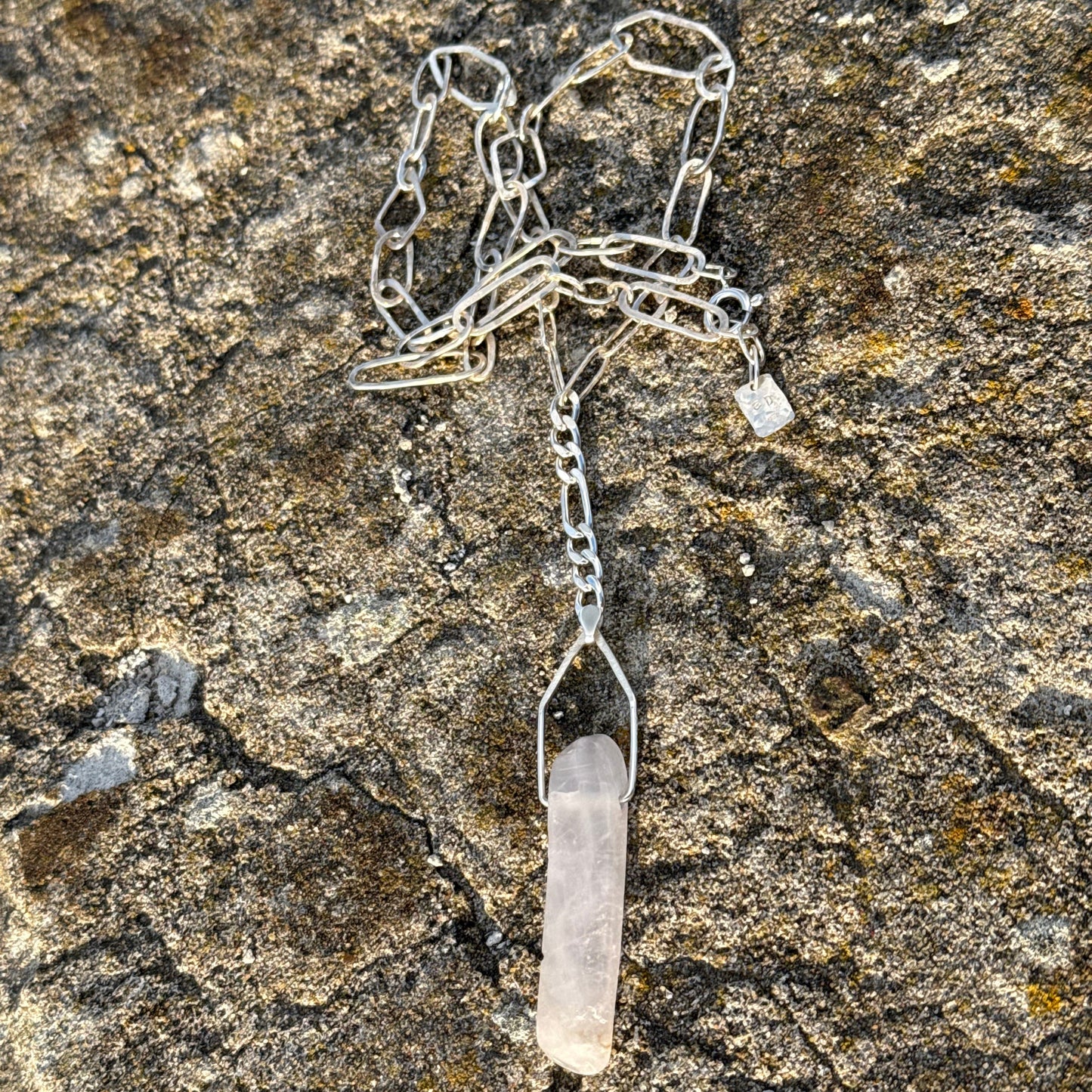 ROSE QUARTZ CHAIN NECKLACE