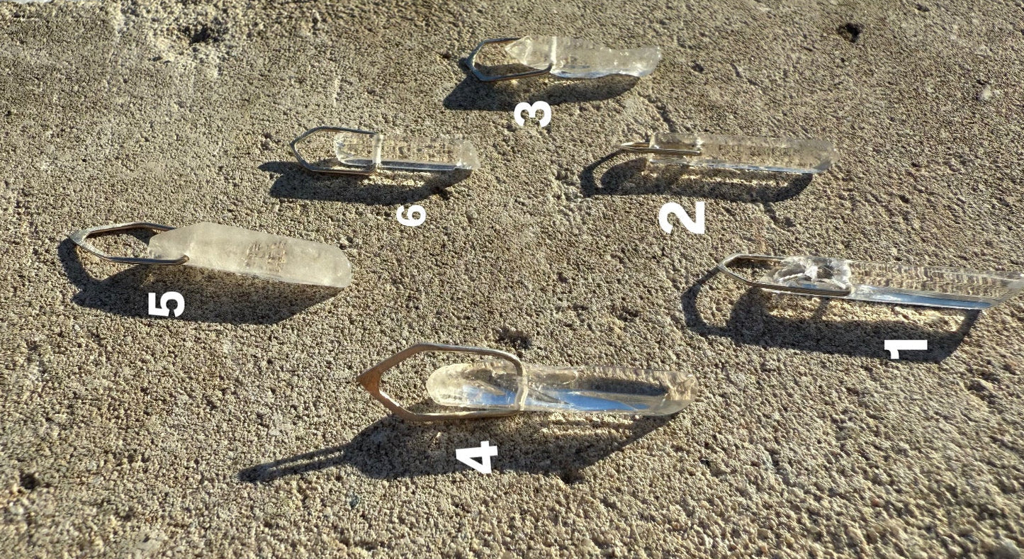 CLEAR QUARTZ pendants