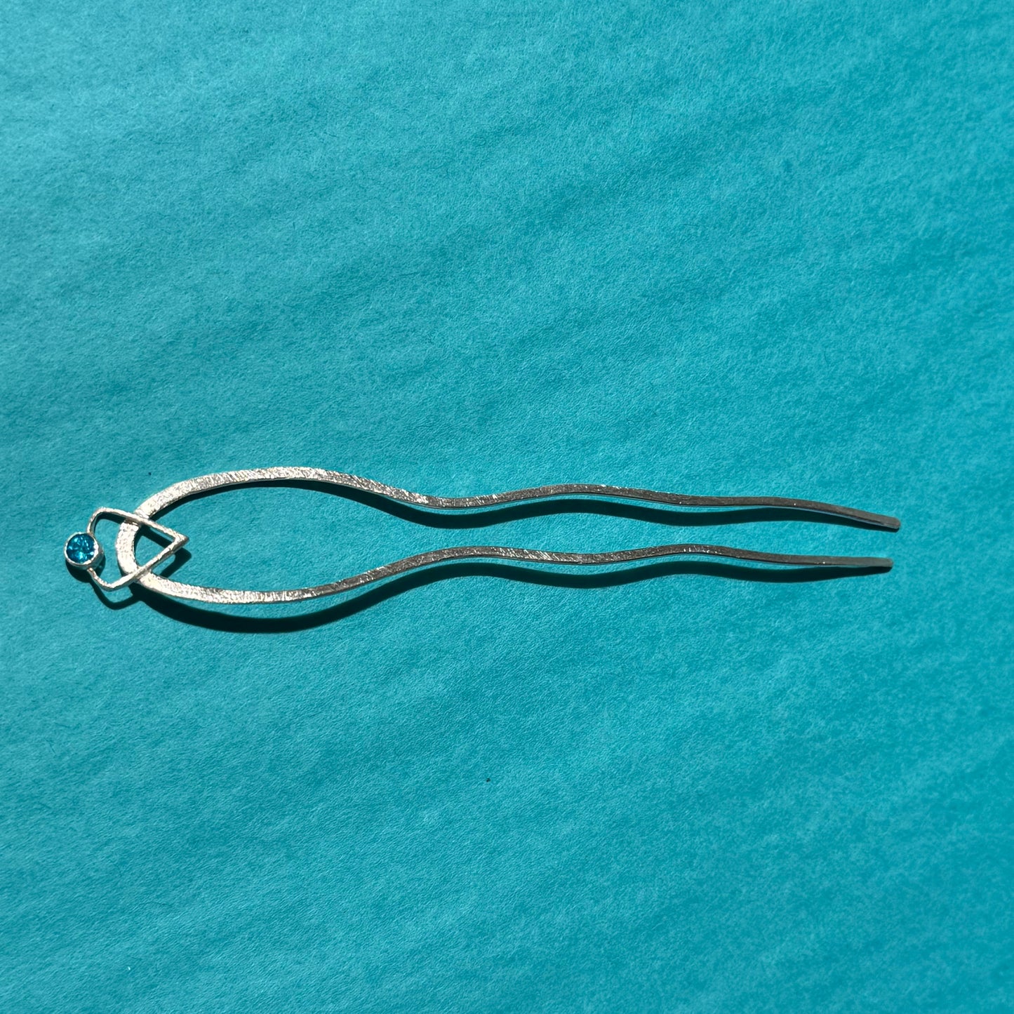 TOPAZ PARAIBA HAIR PIN