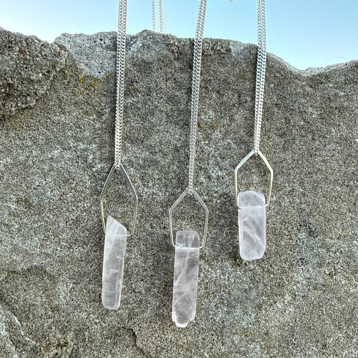 ROSE QUARTZ pendants