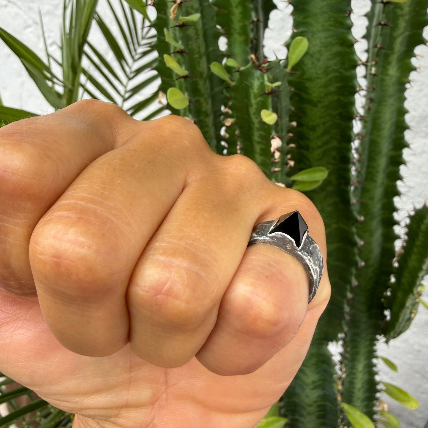 ONYX PYRAMID RING