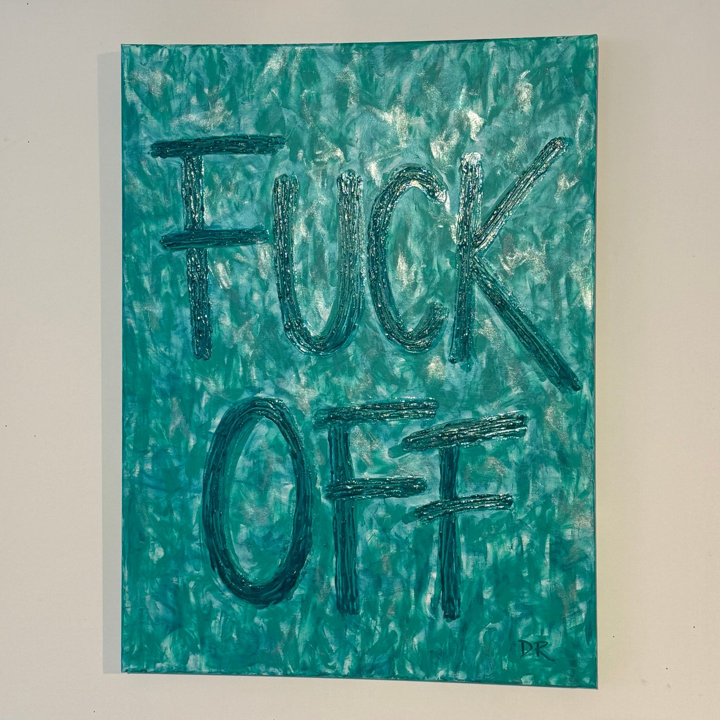 FUCK OFF (turquoise)